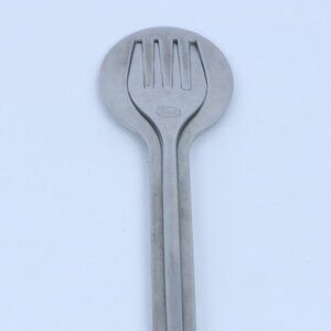 Vintage Frigold Stainless Steel Serving Spoon & Fork Set Mid Century Modern MCM